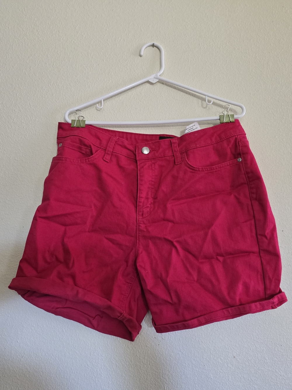 Lee Women's Bright Pink Denim Shorts